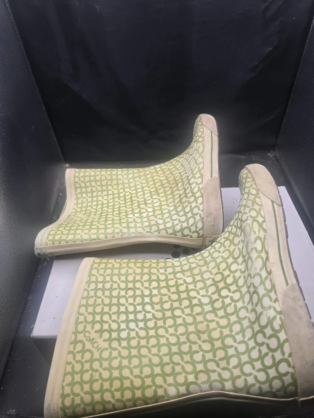 Coach Green Signature Rain Boots‎